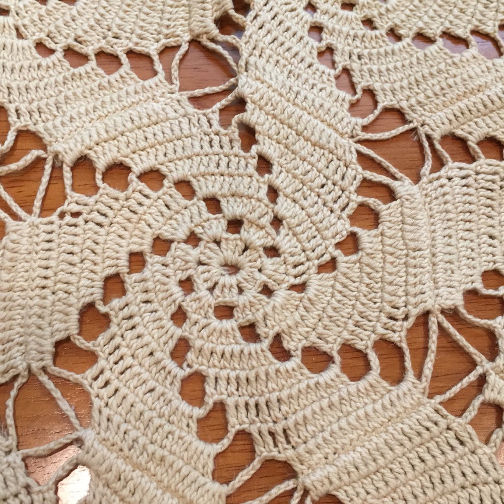 Vintage Doily - Handmade Cotton 15” - Picture 5 of 6